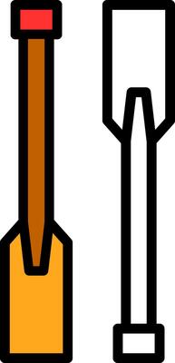 Paddles Vector Icon Design