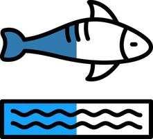 diseño de icono de vector de pescado