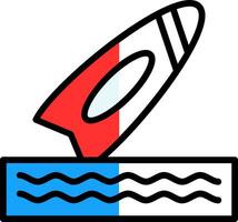 Surfboard Vector Icon Design