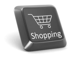 Shopping button made keyboard photo