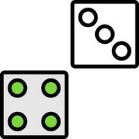 Dice Vector Icon Design