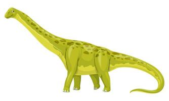 Pelorosaurus dinosaur cheerful cartoon character vector