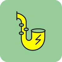 Electronic Pipe Vector Icon Design