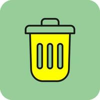 Dustbin Vector Icon Design