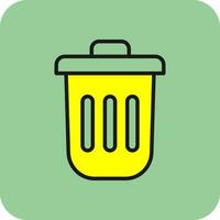 Dustbin Vector Icon Design