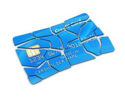 Broken Credit Card photo