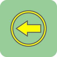 Left Arrow Vector Icon Design