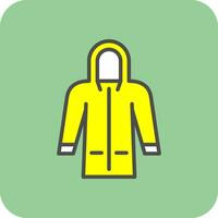 Raincoat Vector Icon Design