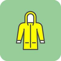 Raincoat Vector Icon Design