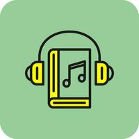 audio libro vector icono diseño