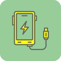 Wireless Charger Vector Icon Design