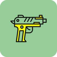 pistola vector icono diseño