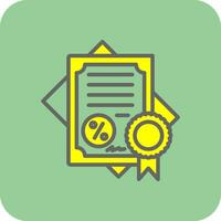 Certificate Vector Icon Design