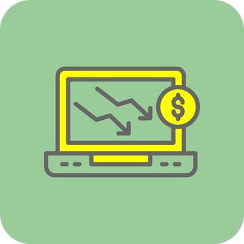 Decrease Vector Icon Design