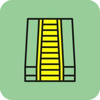 diseño de icono de vector de escalera mecánica