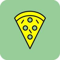 Pizza Slice Vector Icon Design