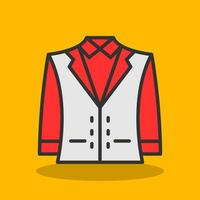 traje vector icono diseño