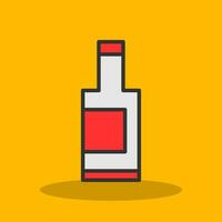 Wine Bottle Vector Icon Design