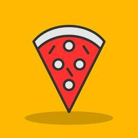 Pizza Slice Vector Icon Design