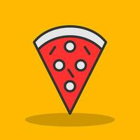 Pizza Slice Vector Icon Design