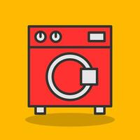 Washing Machine Vector Icon Design