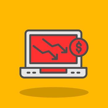 Decrease Vector Icon Design