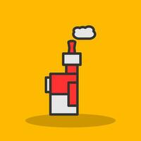 Electronic Cigarette Vector Icon Design