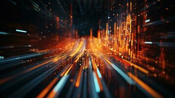 data insights, digital art illustration, Generative AI photo