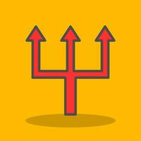 Triple Arrows Vector Icon Design