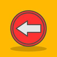 Left Arrow Vector Icon Design