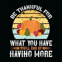 Thanksgiving  t-shirt design vector