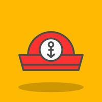 Sailor Cap Vector Icon Design
