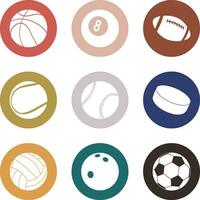 Vector of the Ball icons