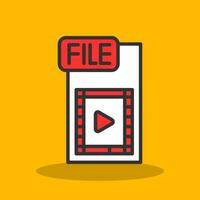 Video FIle Vector Icon Design