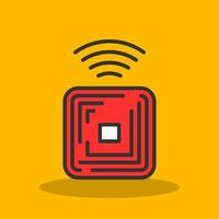 Rfid Chip Vector Icon Design