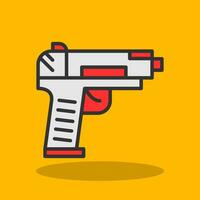 diseño de icono de vector de pistola