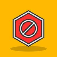 Wrong Way Vector Icon Design