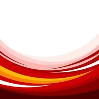 Red abstract wave template background vector