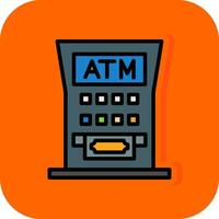 Atm Machine Vector Icon Design