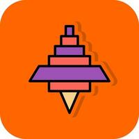 Spinning Top Vector Icon Design