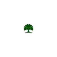 Oak Tree Logo Design Stock Vector