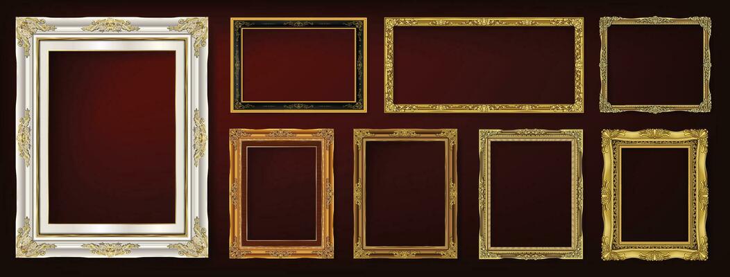 Royal golden frame photo