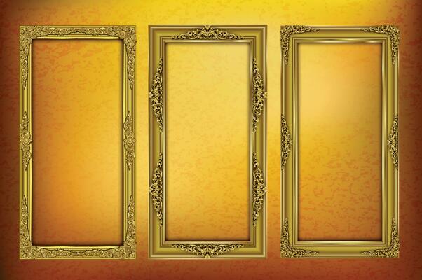 Royal golden frame photo