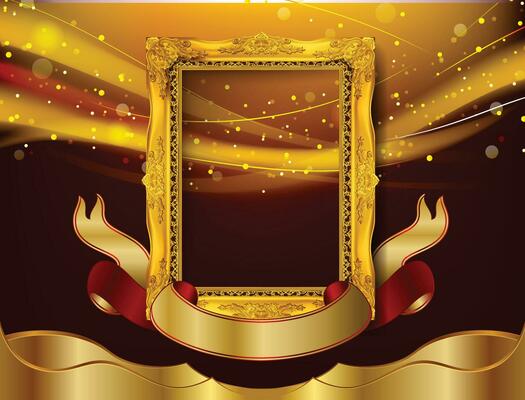Royal golden frame photo