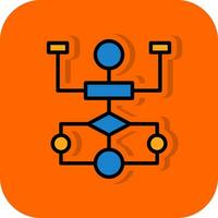 Flow Chart Vector Icon Design