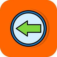 Left Arrow Vector Icon Design