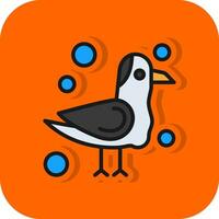 Seagull Vector Icon Design