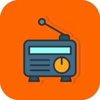 diseño de icono de vector de radio