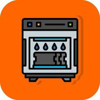 Dish Washer Vector Icon Design