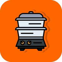 Steamer Vector Icon Design